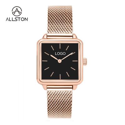 China 2021 New Fashion Water Resistant Women's Custom Logo Beautiful Logo OEM Ladies Watch Luxury Square Wrist Watch for sale