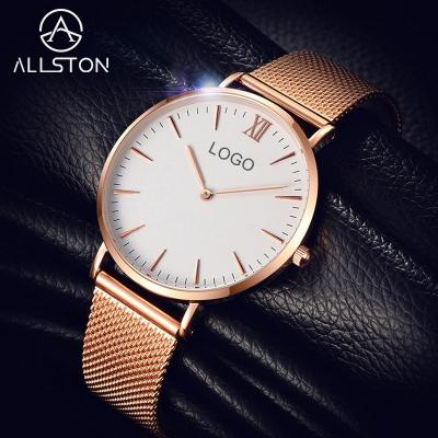 China Custom luxury fashion style women's waterproof wrist watch men's quartz watches water resistant for sale