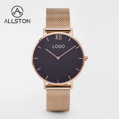 China Custom Water Resistant Dropshipping Brand Your Own Best Selling Unisex Type Denim Belt Low Cost Logo Cloth Watch Car Bronze Wrist Watch for sale