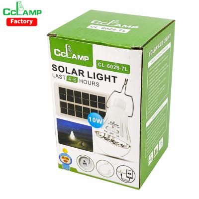 China CCLAMP Residential Practical Luminous Solar Lamp Sun Powered Solar Lights Hot Selling DC Lamp Camping Lantern USB Charging Mobile Phone for sale