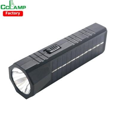 China Residential Camping Tent Travel and Fishing Solar Portable and Built-in LED Torch Desk Lamp Solar Panel and High Power Flash Light for sale