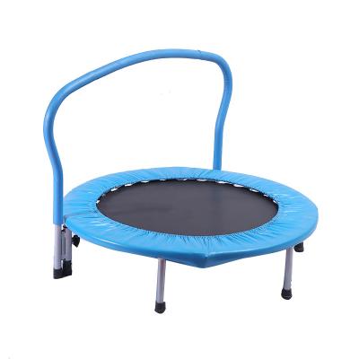 China Without Protective Net 36 Inch Trampoline Mini Trampoline Kids Jumping Toys Infant Trampoline With Handle For Sale for sale