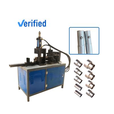 China Industrial Profile Automatic Exhaust Aluminum Copper Tube End Forming Shrink Flanging Machine for sale