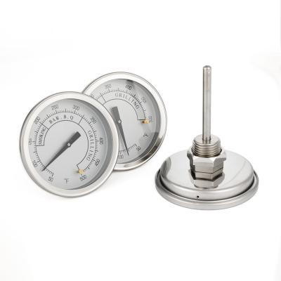 China Oven Radial Axial Industrial Oven Thermometer Universal Stainless Steel Bimetal Thermometer Oven Pointer Temperature for sale