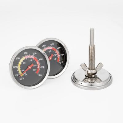 China Oven Thermometer Stainless Steel Dial Thermometer 50-800f 10-400c BBQ Probe Thermometer Food Meat Measuring Thermometer for sale