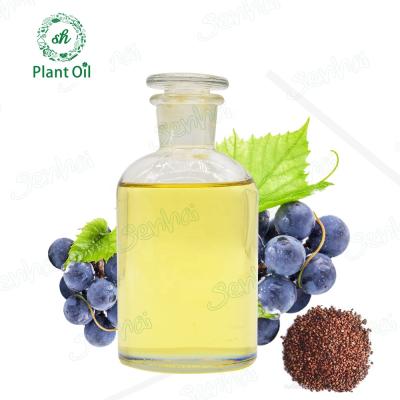 China Pure Natural Organic Cold Pressed Extra Virgin Skin Revitalizer Carrier Oil Grape Seed Oil For Hair Care for sale