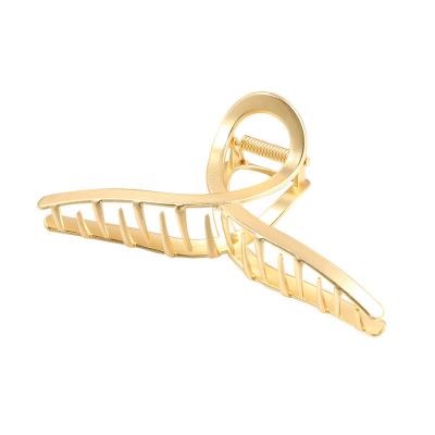 China Japan And Korean Style Korean Metal Big Hairpin Hair Plate Non - Slip Alloy Hair Claw Clips For Women 2021 for sale