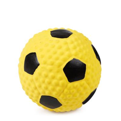 China Natural Outdoor Latex Squeak Puppy Balls Sports Balls Viable Seek Interactive Dog Toy for sale