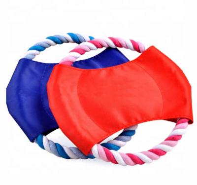 China Viable Wholesale Pet Cloth Flying Disc Dog Toy Pet Game Toys Dog Flight Disc. for sale