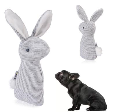 China Bell Toy Pet Plush Toys With Hand Bell Rabbit Mobile BB Sound Plush Toy Infant Cute Viable Dog Animal Rattle Mobile BB Noise for sale