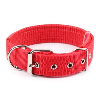 China Amazon Sustainable Wholesale Pet Fabric Adjustable Large Dogs Collar Lead Luxury Strong Training Collars for sale