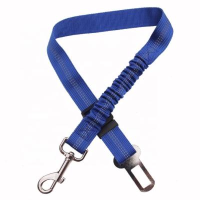 China Viable Wholesale Elastic Adjustable Reflective Safety Pet Vehicle Seat Belt Leash Dog Car Seat Belt for sale