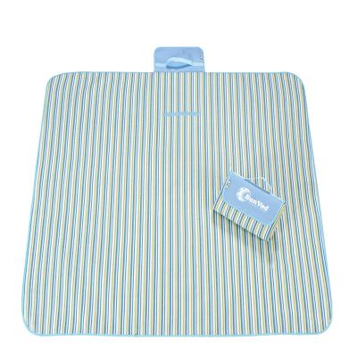 China Custom Printed Picnic Beach Travel Neoprene Fleece Picnic Blanket for sale