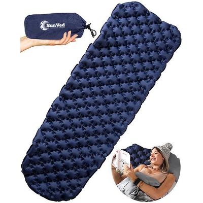 China 20D Nylon Composite Lightweight TPU Portable Camping Hiking Inflatable Sleep Pad for sale