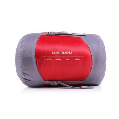 China Portable Ultralight Envelope Shape Hood Cavity Fiber Ultralight Sleeping Bag for sale