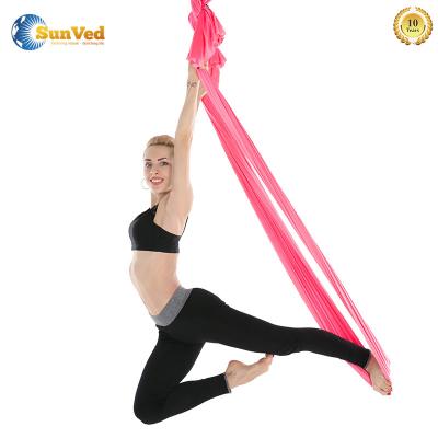 China High Strength Soft Nylon Silk Fabric Yoga Swing Aerial Flying Hammock for sale