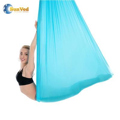 China Pilates High Strength Soft Elastic Nylon Parachute Aerial Yoga Hammock for sale