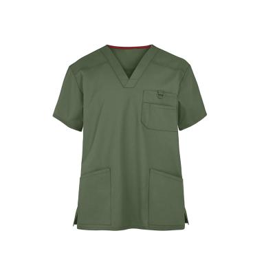 China Anti-Wrinkle Best Selling Men Scrub Sets Medical V-Neck Hospital Comfy Wearing Uniform Scrubs for sale