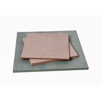 China Indoor 2-25mm Customized Size Plain MDF Board with Poplar Hardwood Core for sale