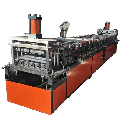 China Hotels Storage Shelf Making Machine Supermarket Shelf Roll Forming Machine Stand Column Straight Roll Forming Machine for sale