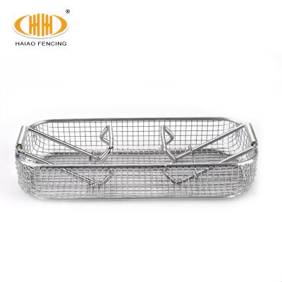 China 2020 High quality smooth surface small wire mesh ss316 stainless steel disinfect basket for sale