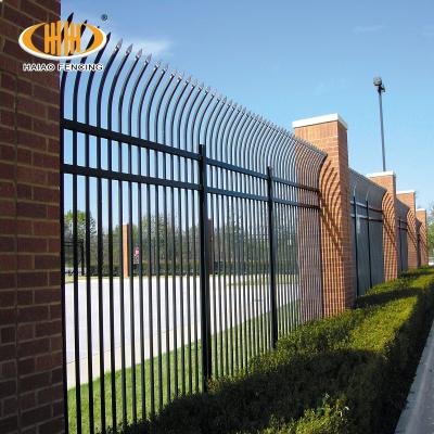 China Easily Assembled Horizontal Aluminum Fence Fence Panels And Gates Metal Solid Iron for sale