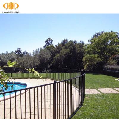 China HAIAO New Product Easily Assembled Powder Coated Galvanized Steel Lawn Pool Fence for sale