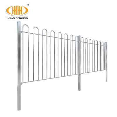 China Easily Assembled Round Top Decorative Steel Arch Garden Metal Top Railing Fencing Panels for sale