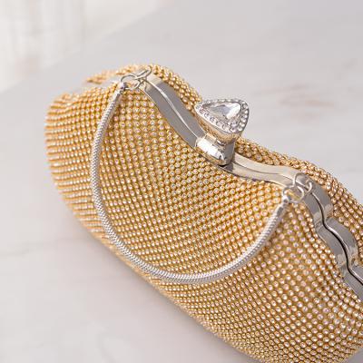 China Handmade bling/sparkle clutch European evening style full keyhole diamond crystal glitter rhinestone clutch bag for sale