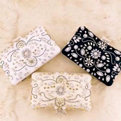 China Handmade/Sparkle Luxury Evening Clutch Bag Diamond Sequins Diamond Clutch Handmade Beaded Bags for sale