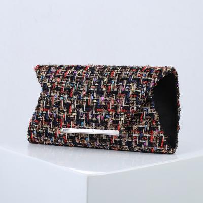 China Handmade Elegant Fabric Shoulder Clutch Envelope Bag / Glitter Last Evening for sale