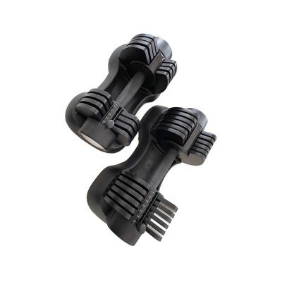 China Quick Adjustment New Design Arm Power Training Anti-slip Handle Rustless Weight Adjustment Barbell Adjustable Dumbbell Set for sale