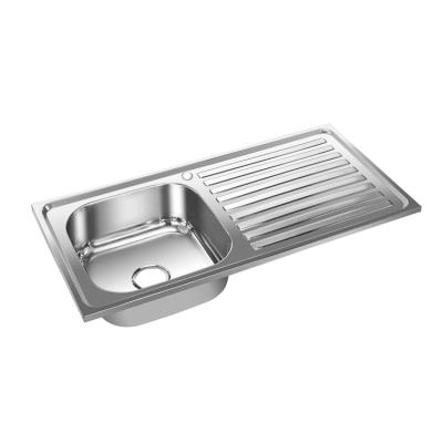 China Modern Design Modern Single Bowl Height Stainless Steel Basin Kitchen Sink for sale