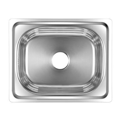 China Apartment Modern Design Single Bowl Height Stainless Steel Kitchen Sink for sale