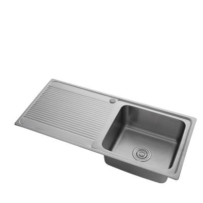 China Modern Rectangular Wire Drawing Luxury 304 Stainless Steel Kitchen Sink for sale