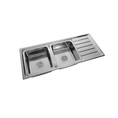 China 2021 Modern Super Quality Double Bowl Kitchen Sink 304 Stainless Steel for sale