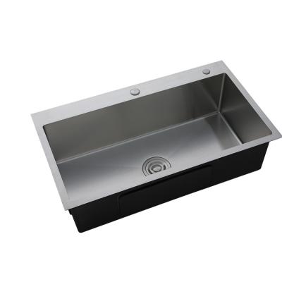 China HSD Handmade Modern Apartment Size Modern Stainless Kitchen Wash Single Sink for sale