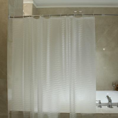 China Sustainable China Supplier Modern Waterproof Bathroom 3D EVA Shower Curtain For Hotel for sale