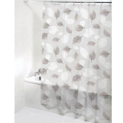 China Sustainable China Supplier Modern Printing Bathroom PEVA Waterproof Shower Curtain For Hotel Or Home for sale