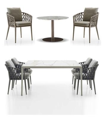 China Modern kitchen table and chair and luxury dining ergonomic chairs and modern tables restaurant for sale