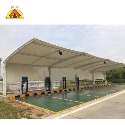 China UV Resistant Custom PVC , PVDF Membrane Structure Tent Architectural Tensile Steel Canopy Tent for sale