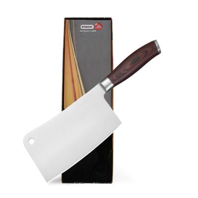 China 6.5 inch Chopper Knife viable stainless steel with pakka wood handle universal use for home kitchen for sale