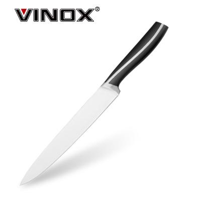 China Viable ABS 8inch Handle Kitchen Knife Stainless Steel Carving Knife Free Sample for sale