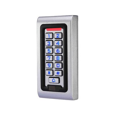 China Metal case 125khz rfid proximity reader zinc alloy standalone proximity reader keypad standalone rfid access control for sale