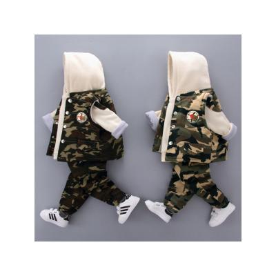 China 2021 China Suppliers Children Winter Kid Boy Cotton Jacket Military Clothes for sale