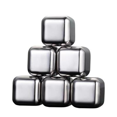 China Sustainable Hot Sale New Bar Whiskey Ice Tart Reusable Ice Grain Stainless Steel Ice Cubes for sale