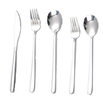 China Viable High Quality Flatware Spoon Knife Fork Set Hotel Family Stainless Steel Reusable Cutlery for sale