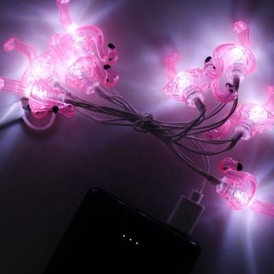 China Hot Selling Fairy Camera Phone Flamingo Unicorn Home Ornaments LED String Lights for sale