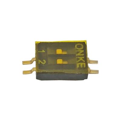 China SMD/SMT Bi-Directional 1.27mm Half Pitch DIP Switch With Coil Racing HDS02TR SMD 1.27mm Bi-Directional DIP Switch for sale