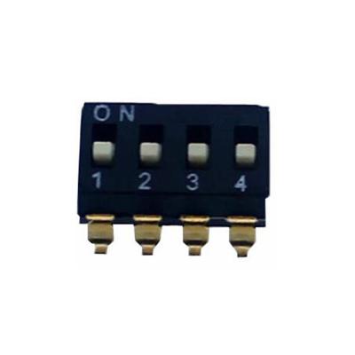 China Low Profile 2.54mm Pitch SMD 4 Position DIP Switch DM Series for sale